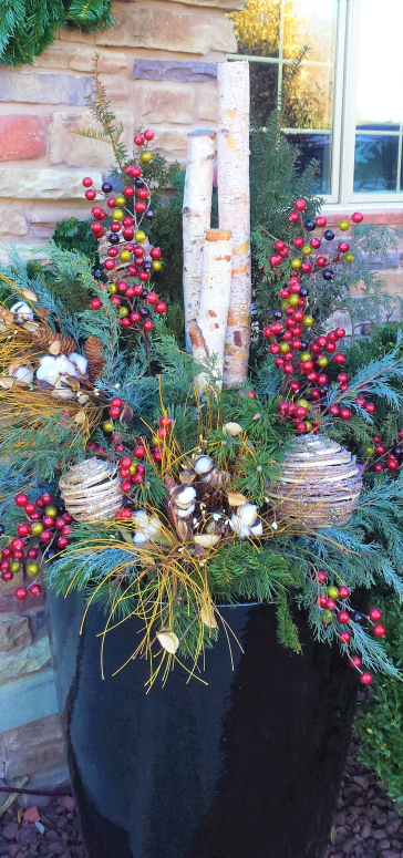 Winter Planter Arrangement