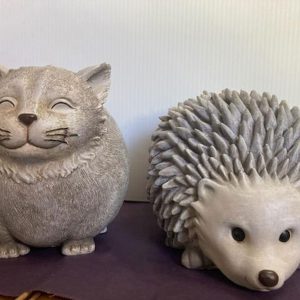Pudgy Pal Cat Bluetooth Speaker Garden Statue