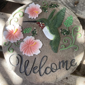 Hummingbird- Welcome Stepping Stone