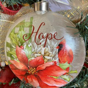 Cardinal Ornament Hope