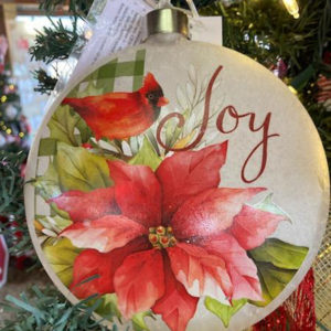 Cardinal Ornament Joy