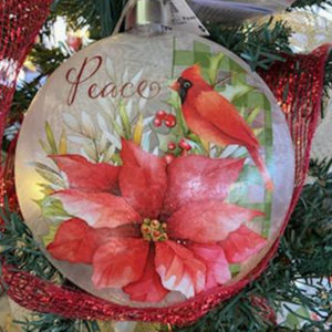 Cardinal Ornament Peace