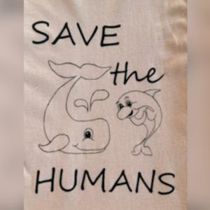 Save the Humans-T-Shirt Pink